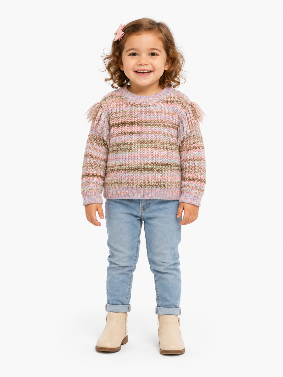 DH L/S Top Peach Sunset