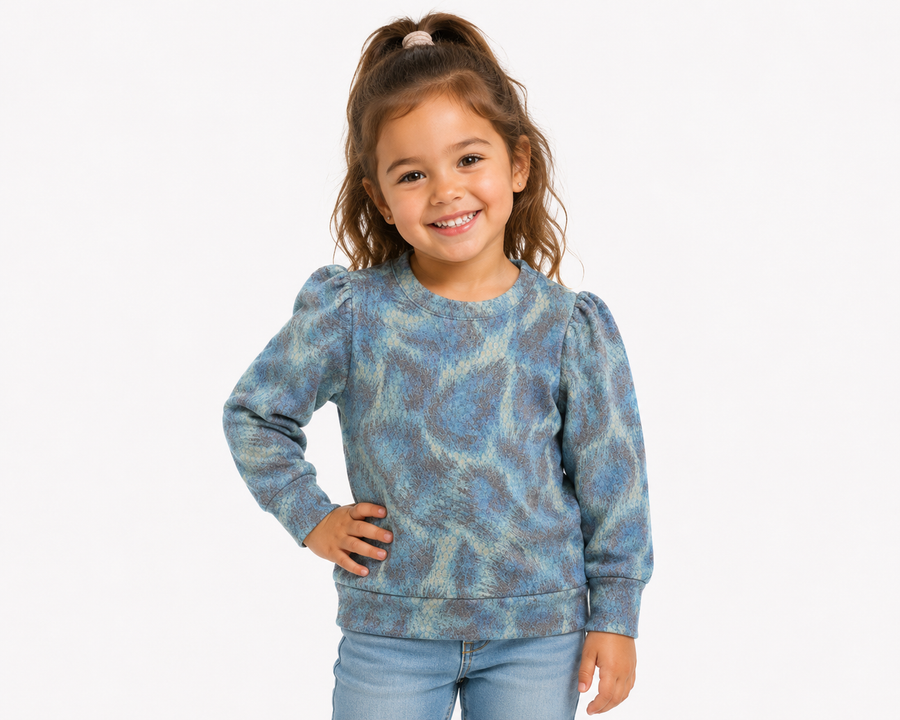 Chaser Puff Sleeve Peacock