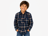 Mayoral 4107 Checked Overshirt Noche