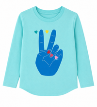 Chaser L/S Raglan Peace/Hearts
