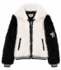 Mia Shag Jacket Colorblock
