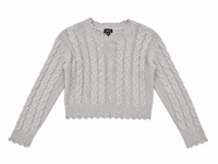 Flowers Sweater Silver Coated