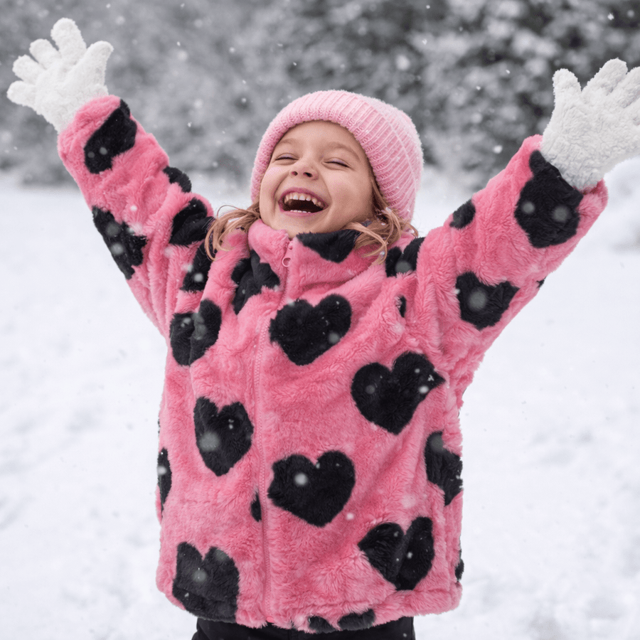 Aspen's Faux Fur Heart Jacket