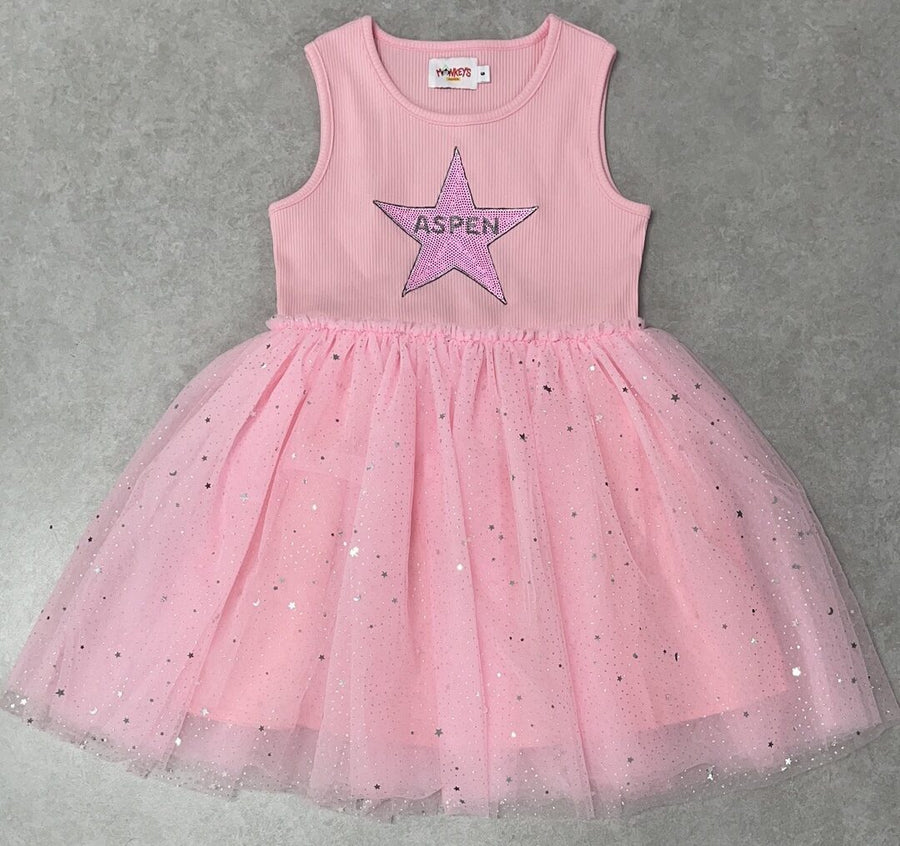 Aspen's Star Tutu Shortsleeve Dress