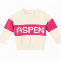 Aspen's Fuzzy Sweater Crew - Hot Pink
