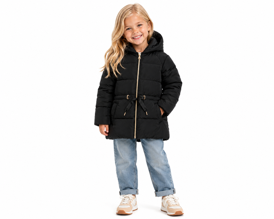 Mayoral 7416 Padded Coat Black