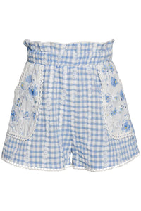 BS Gingham Blue Eyelet