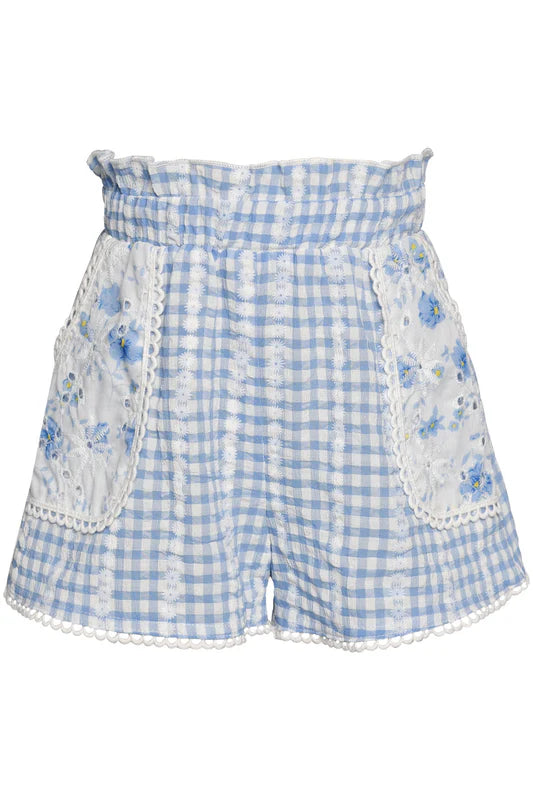 BS Gingham Blue Eyelet