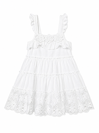 B34255 Dress Eyelet - White