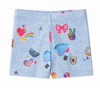 GIRLS HI-SHINE BOOTY SHORTS IN CAMP BEADS TEREZ X STICKERBEANS