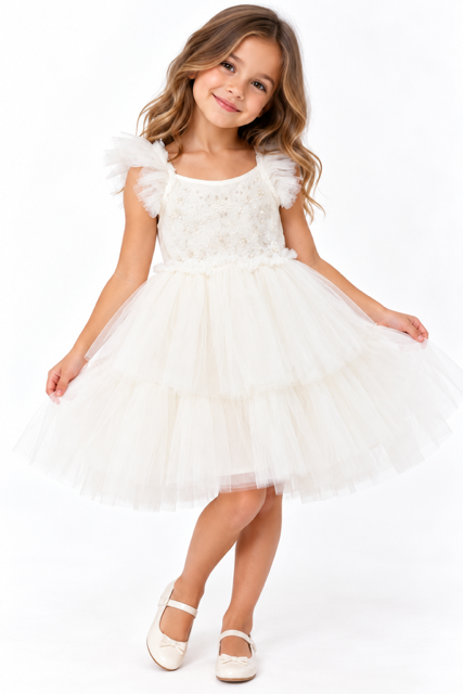 Ooh lala Tutu Dress Camelia White
