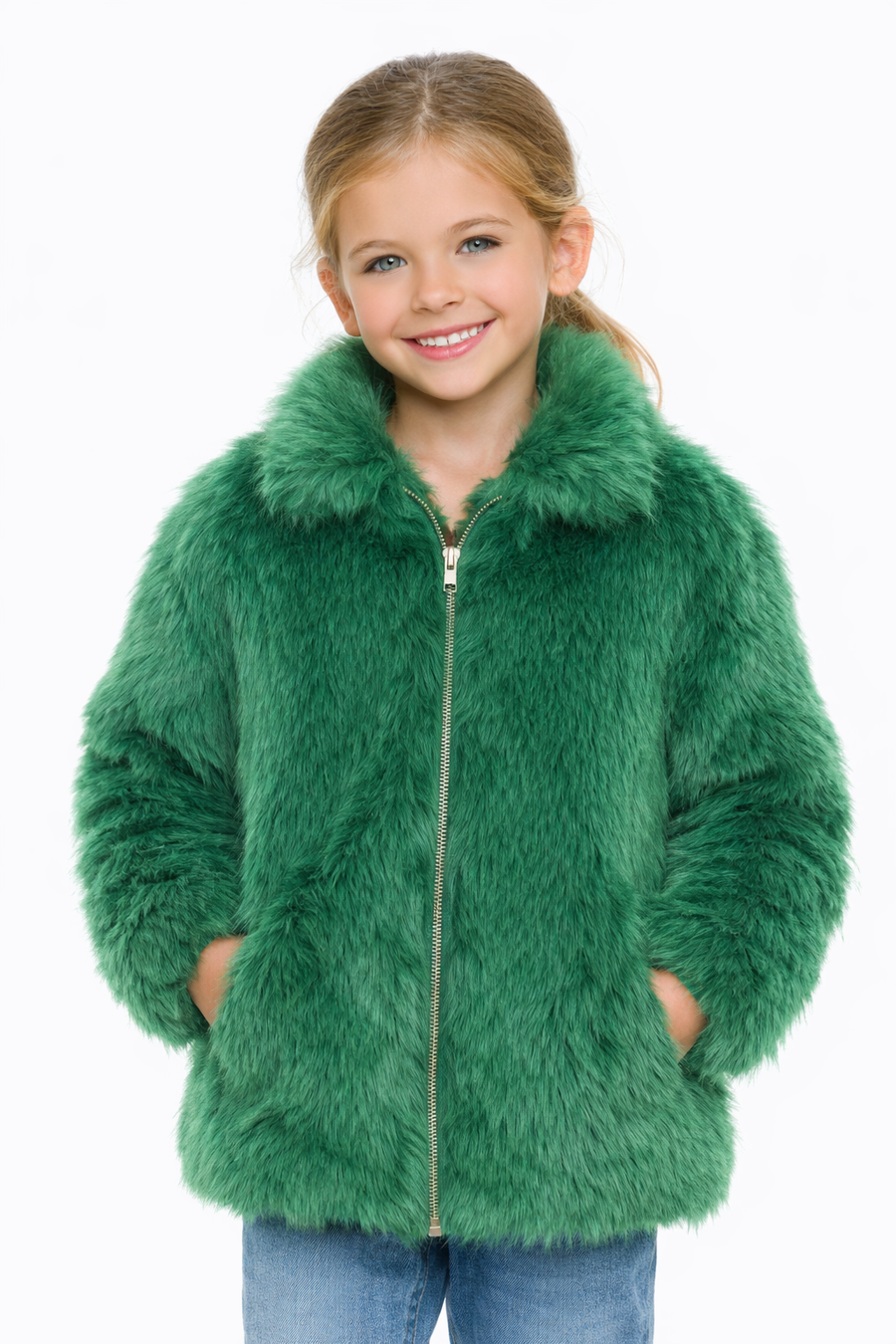 Mia Fur Jacket Green