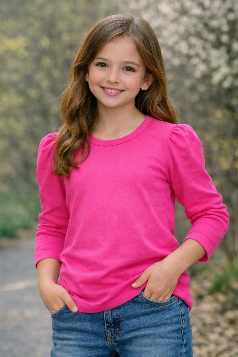 Mia Metallic Top Pink