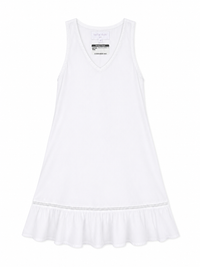 BD Ruffle Dress White