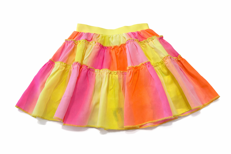 BS Tiered Skirt Rainbow