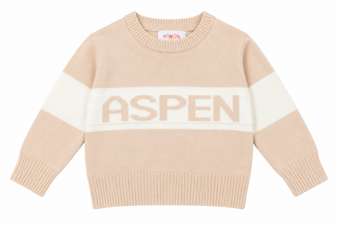 Monkey Aspen Sweater Tan/ Cream