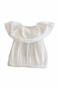 Belanuni Top W/Ruffle White