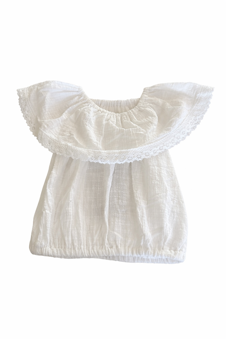 Belanuni Top W/Ruffle White
