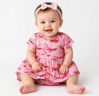 Bestaroo Floral Baby Dress - Pink