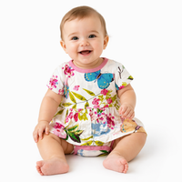 Bestaroo Floral Baby Dress – White Multi