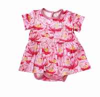 Bestaroo Floral Baby Dress - Pink
