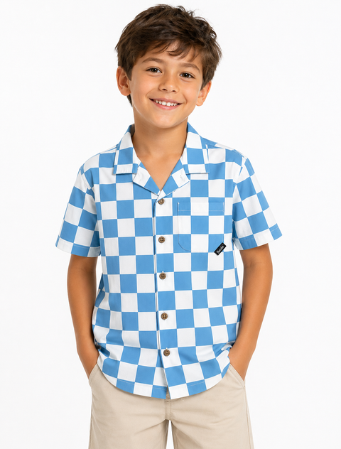 Boardies Shark Shirt Charcoal