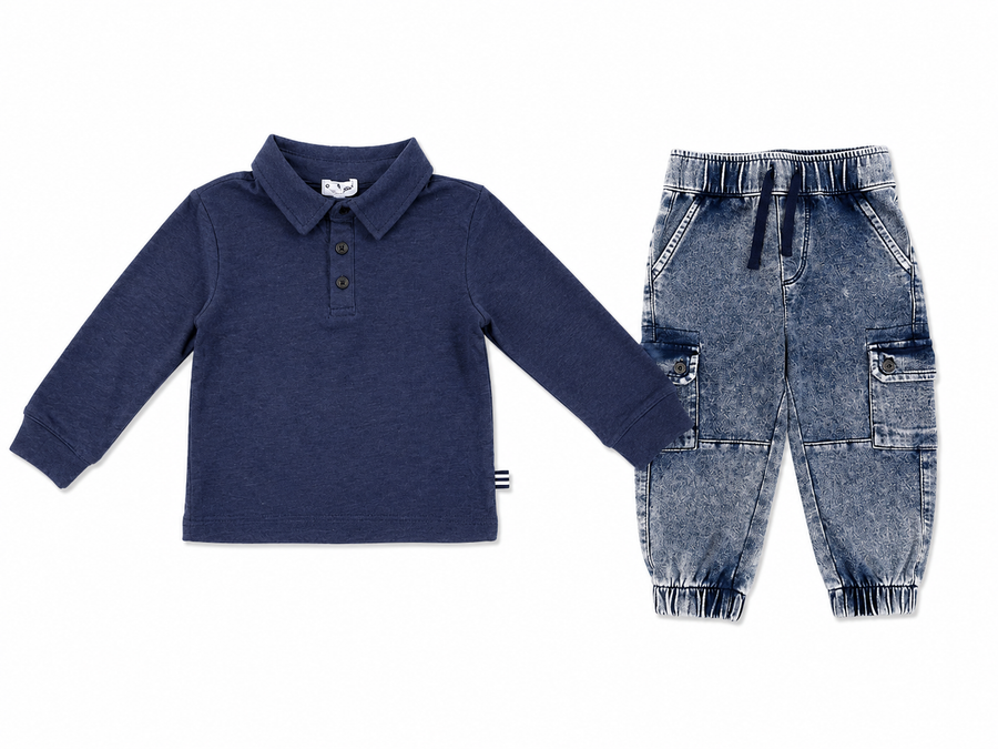 PREPPY POLO SET NAVY