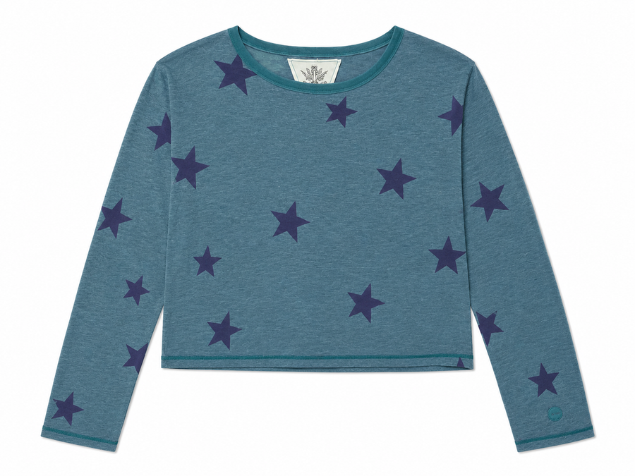 T2Love LS Boxy Tee Teal