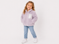 Splendid Faux Sherling Jacket Light Lilac