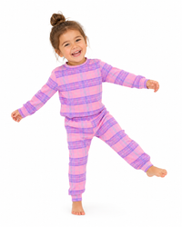 Chaser PO Plaid Set Cotton Candy