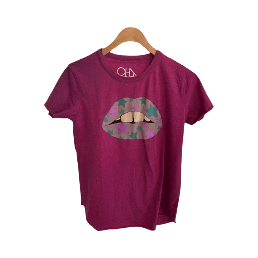 Chaser Short Sleve Crew Star Lips