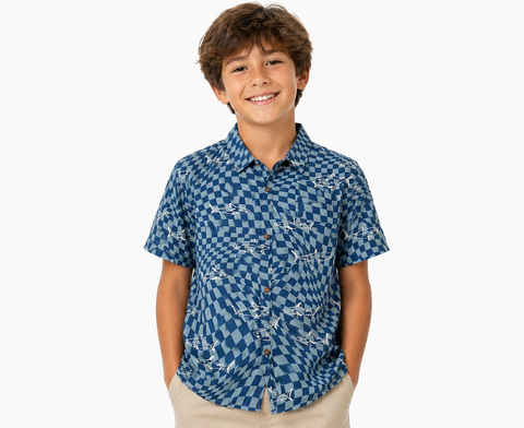 Chaser Collard Shirt Shark
