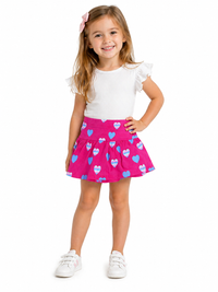 Chaser Skort Stripe Hearts