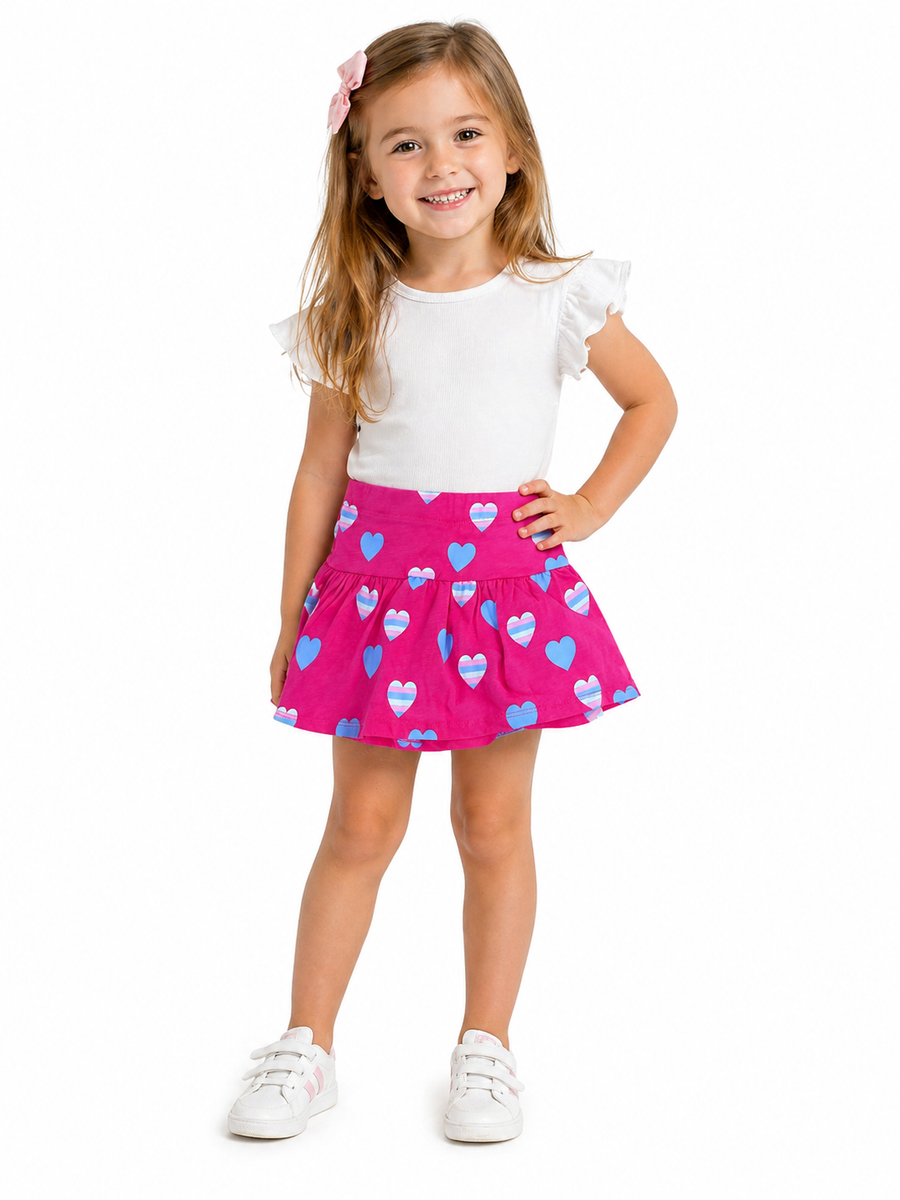 Chaser Skort Stripe Hearts