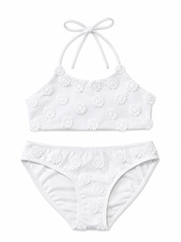 Dahlia Bikini Set White
