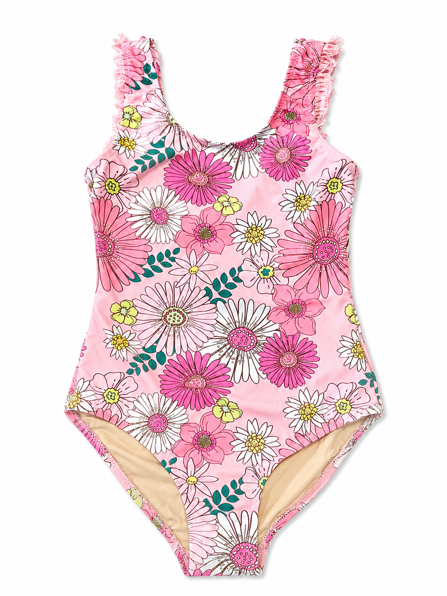 Fringe back 1pc - Retro Blossom Pink