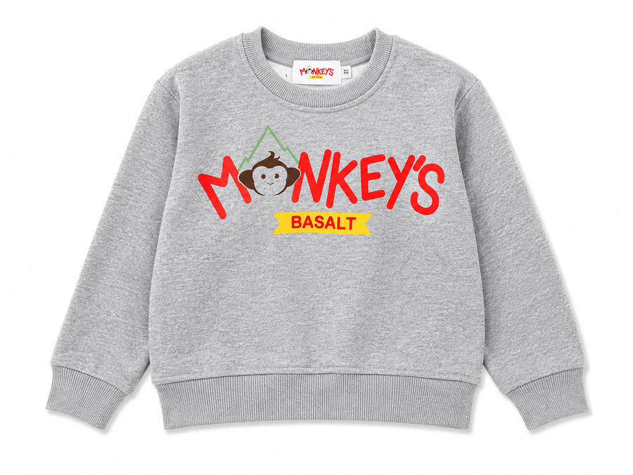 Monkey Brand Sweatshirt Grey - Basalt