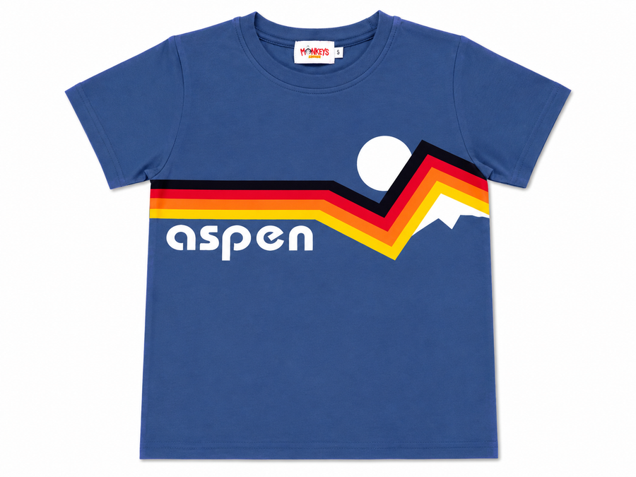 Monkeys Aspen T-Shirt Blue