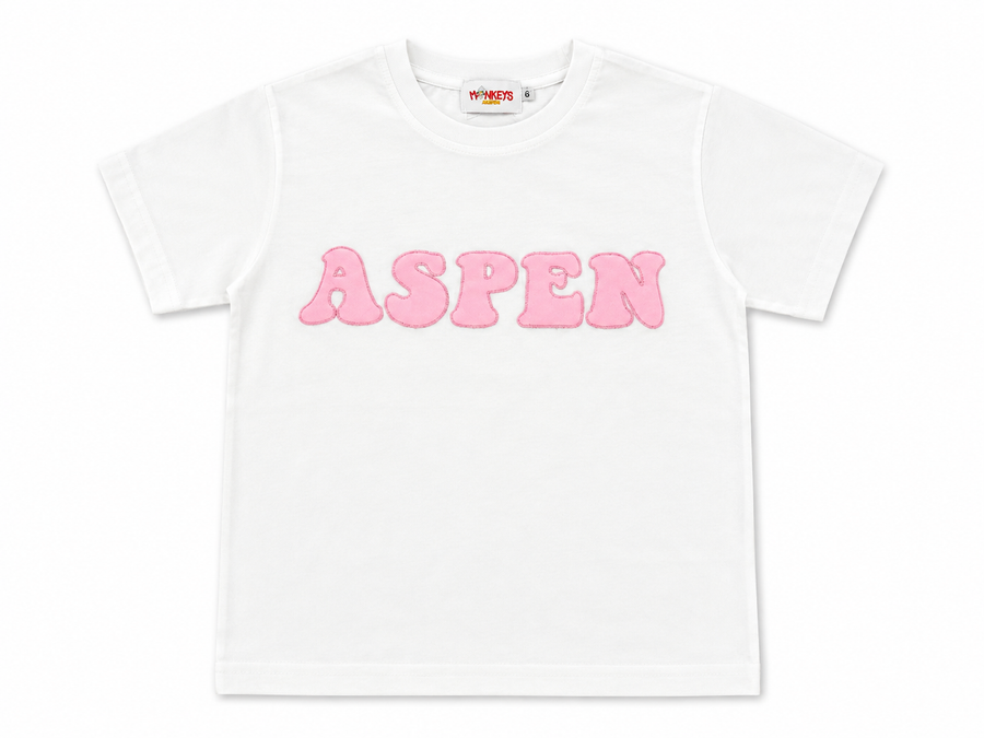 Monkey Aspen Bubble T White/Pink