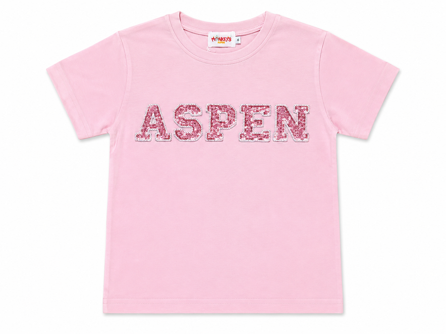 Monkey Aspen Patch Shirt Pink
