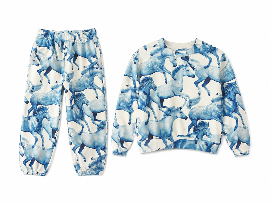Molo Marge Ponies Set Blue