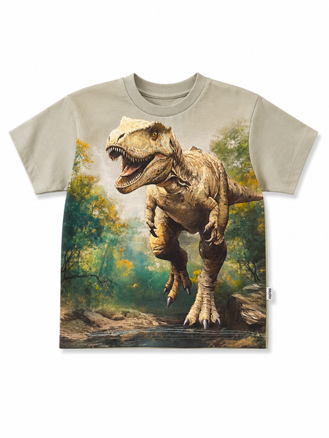 Molo Riley Tshirt Leafy Rex