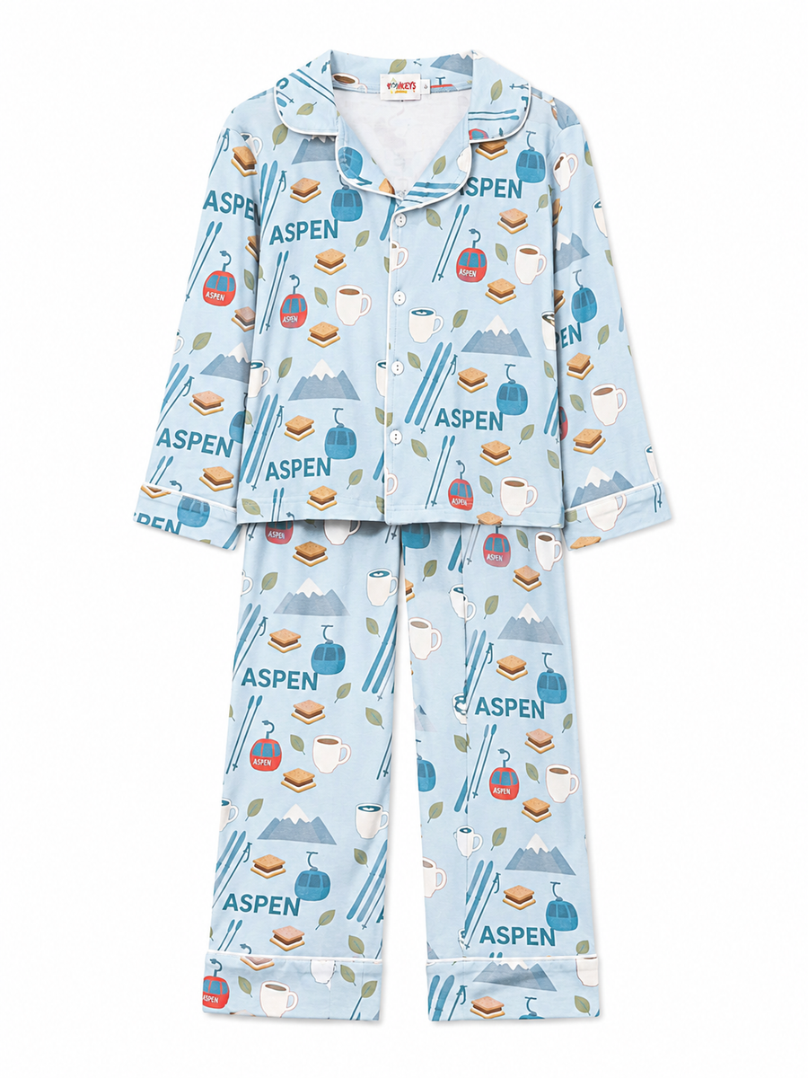 Monkey Smores PJ Blue