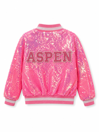 Monkey Aspen Sequin Bomber Jacket