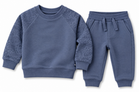 Bandana Print Sweatshirt Set Peacoat