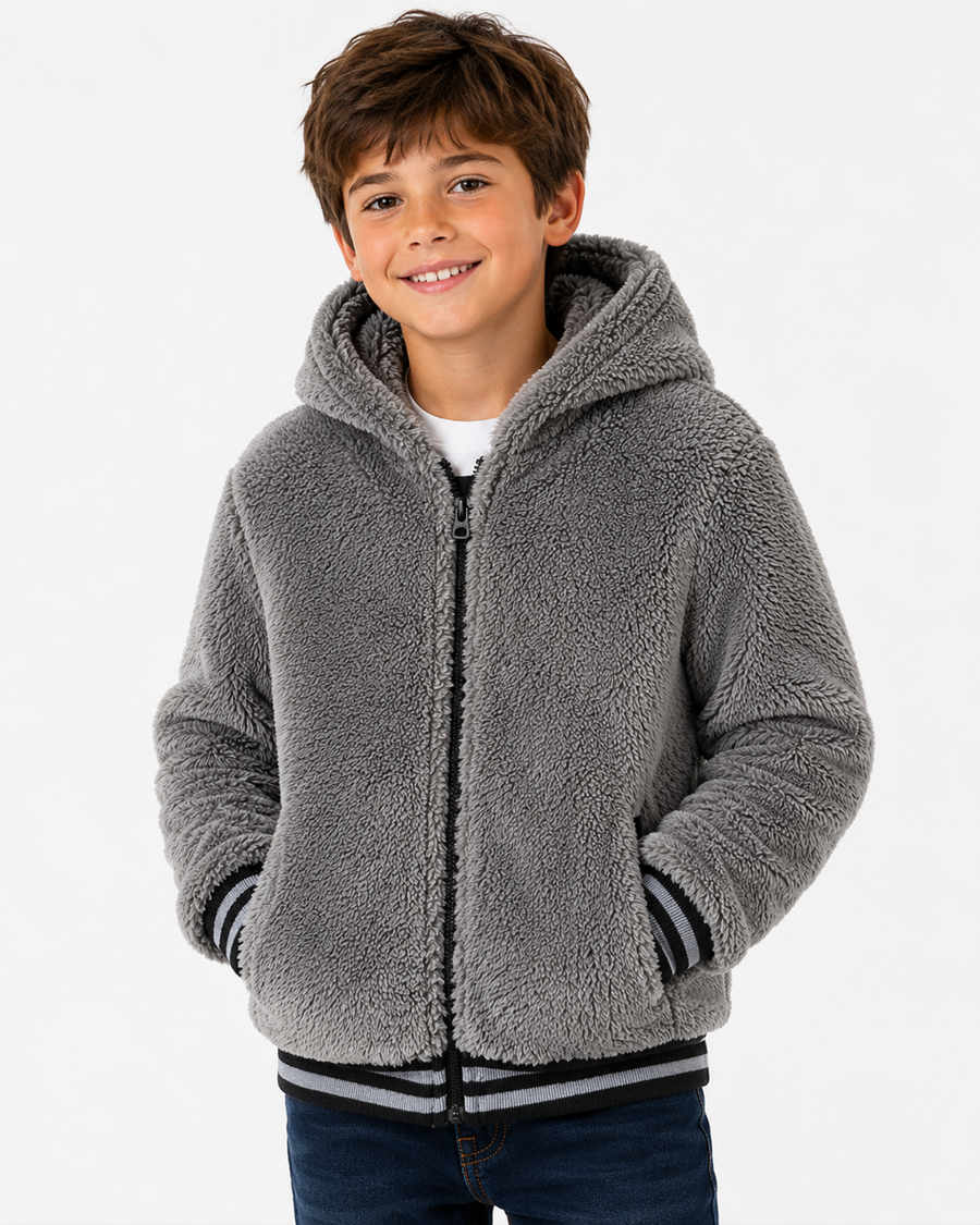 Mido Sherpa Jacket Heather Grey
