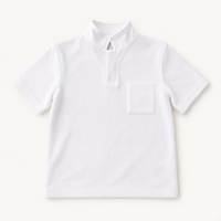 Boys Terry Polo White