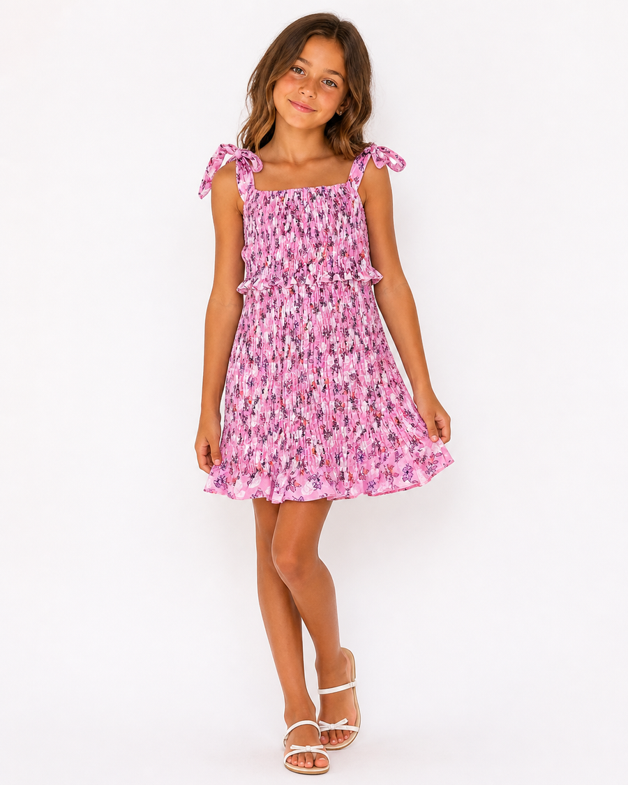 Theme Waverly Dress Pink/White