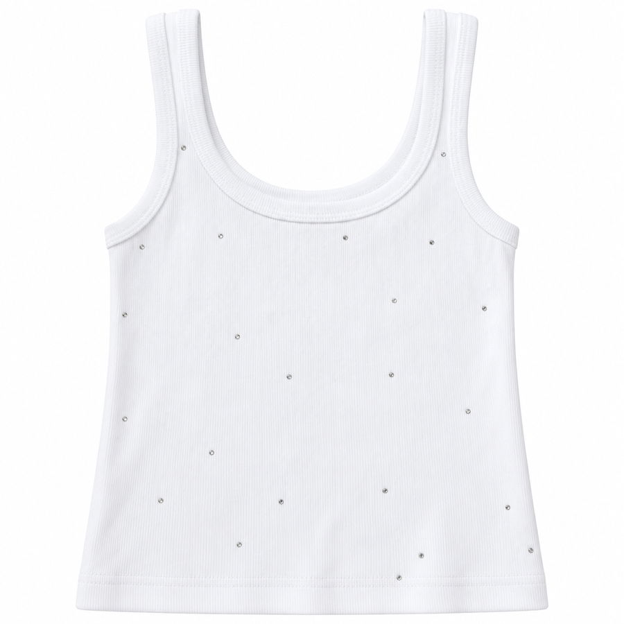 Theme Studded Top White