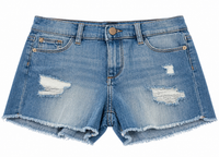 lucy toddler shorts: cut off frost distressed